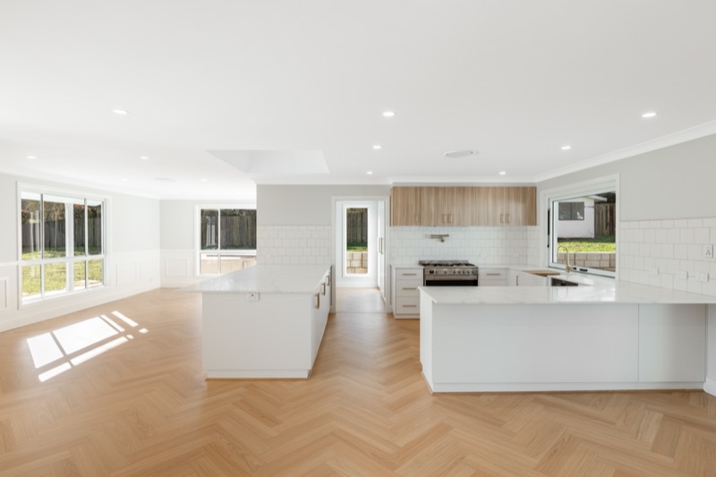 Renovated kitchen with island bench