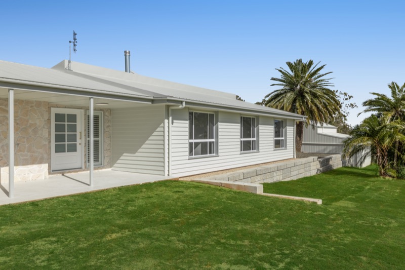 Rear of the home from the lawn